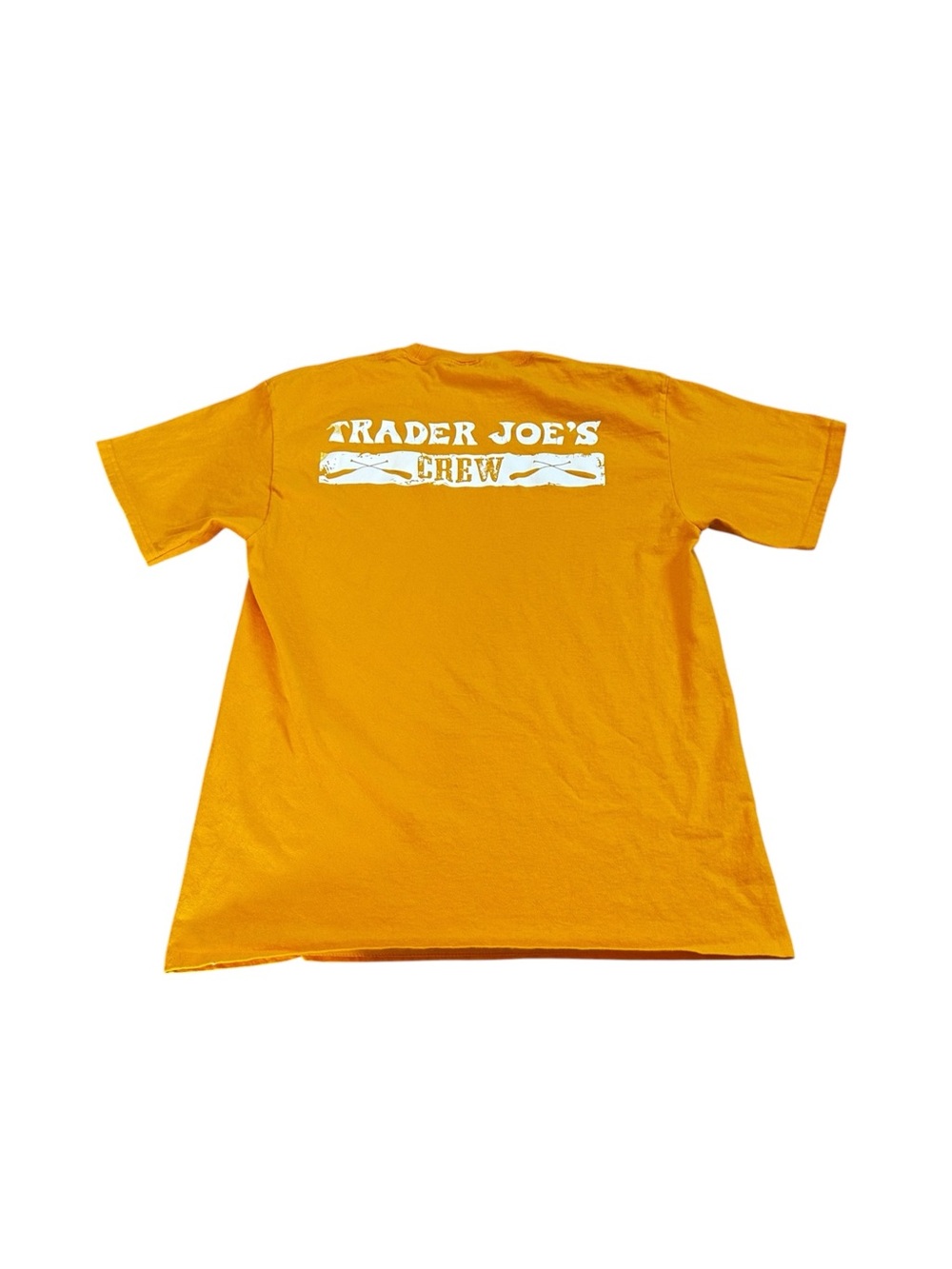 Yellow Trader Joe's Crew T-shirt Graphic Casual  Streetwear Trader Joe’s Grocery